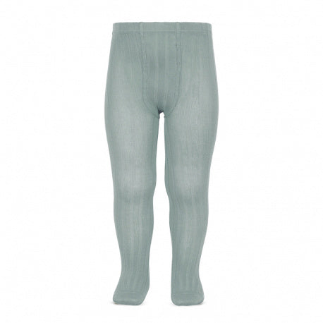 ribbed tights | dry green