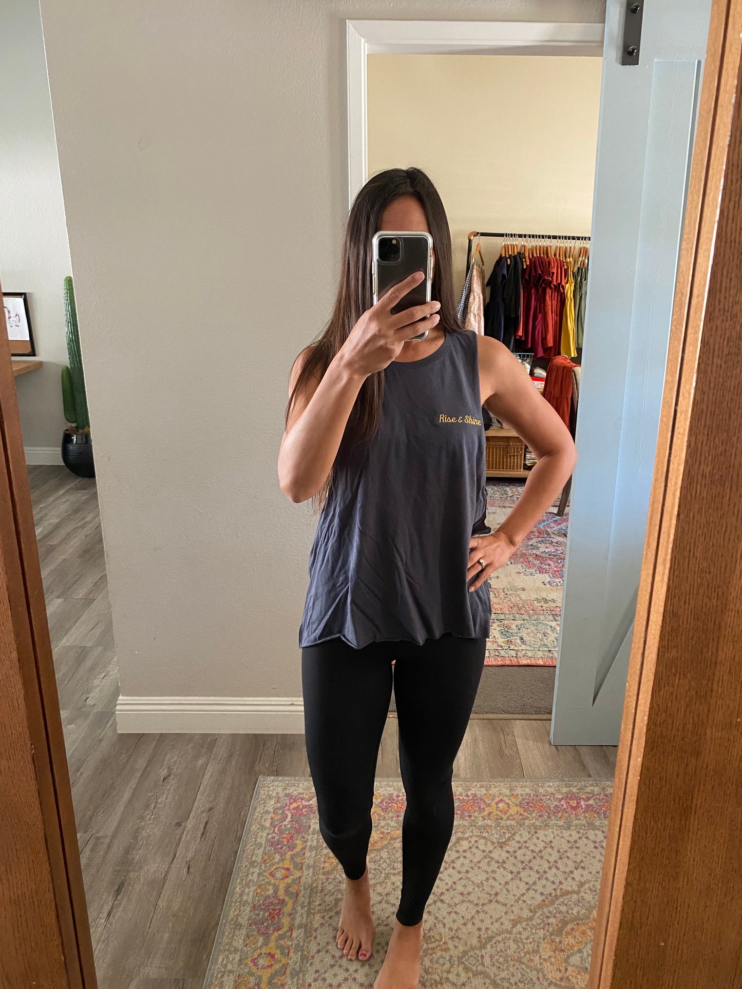 rise & shine | low arm muscle tank