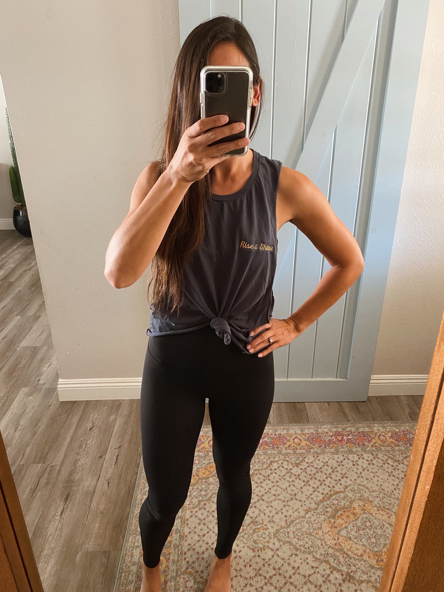 rise & shine | low arm muscle tank