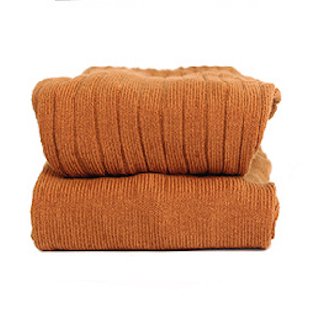 ribbed tights | rust