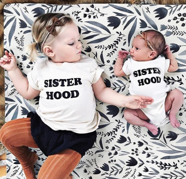 sisterhood organic onesie or tee