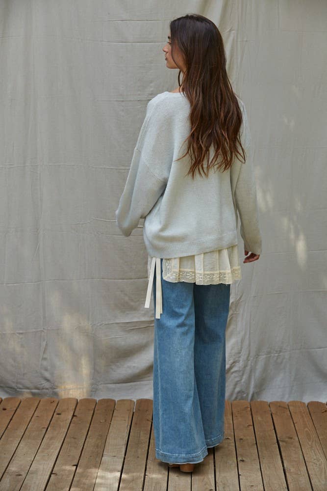 Knit Smiley Face Sweater