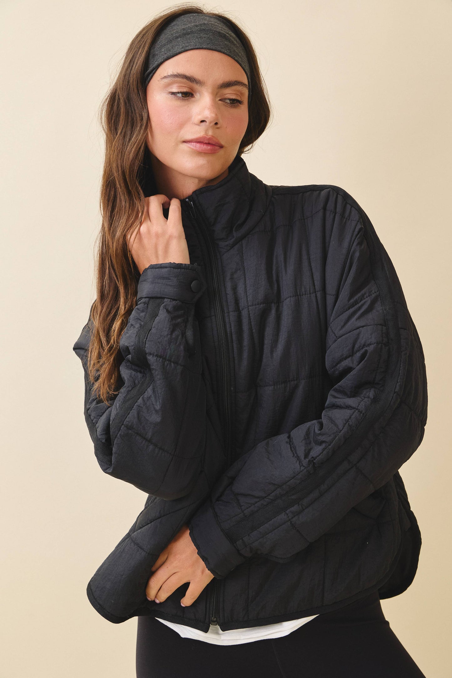 Lightweight Puffer Jacket | Black
