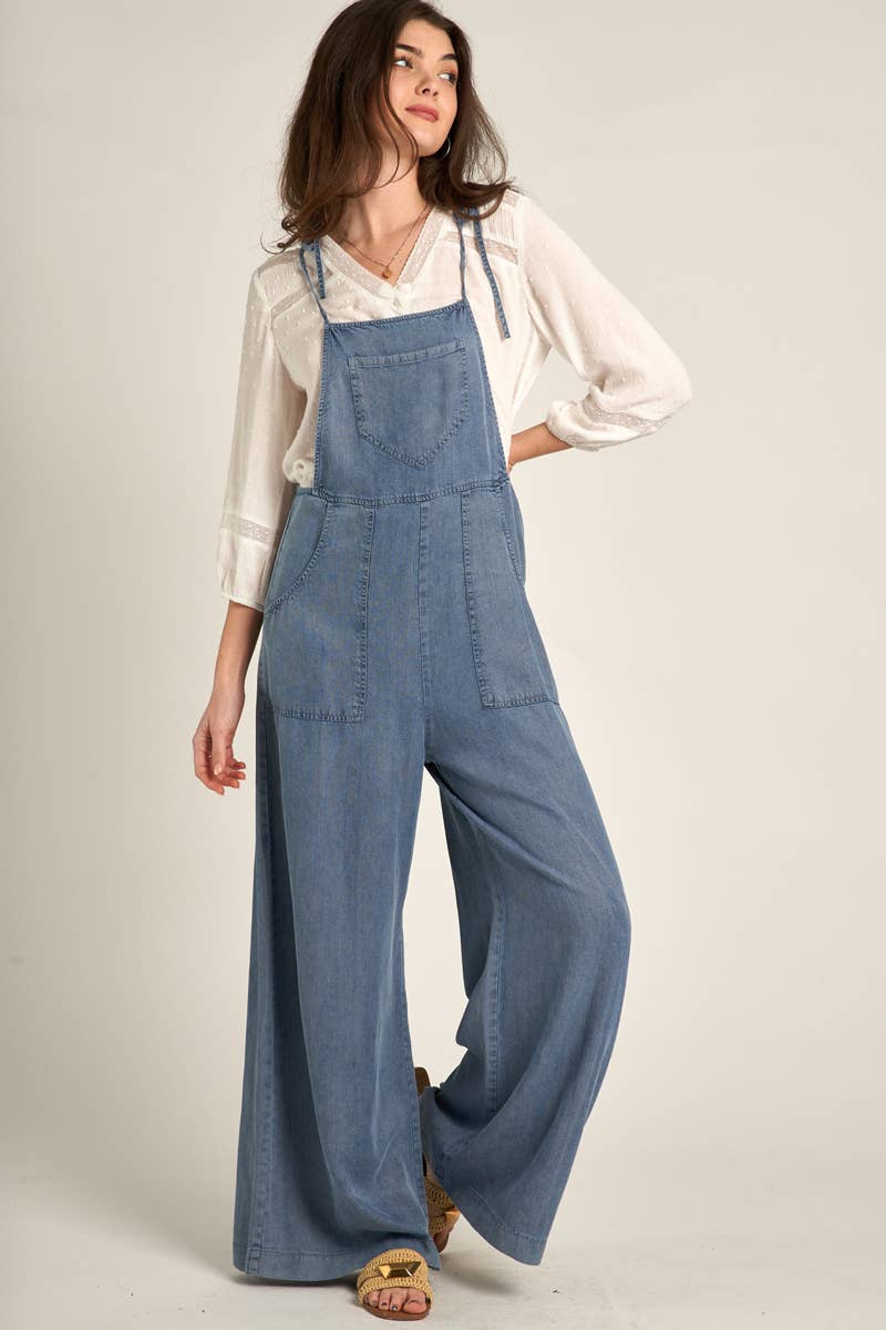 Soft denim adjustable Jumpsuit