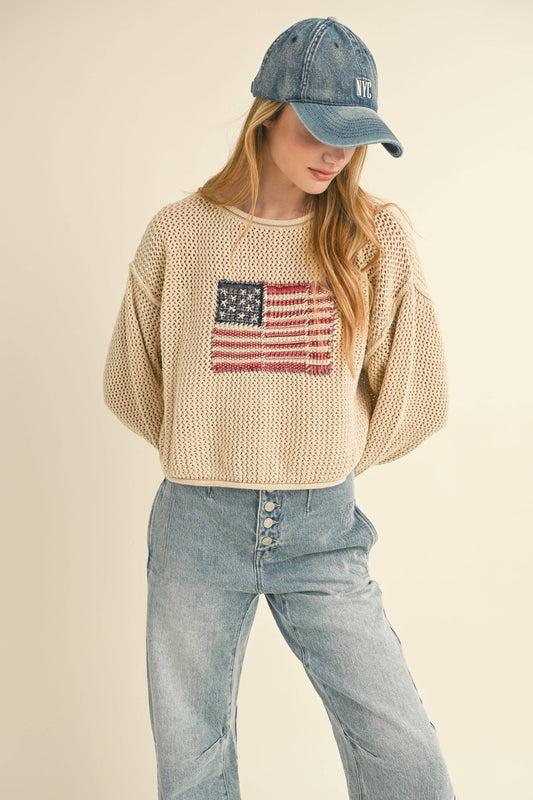 FLAG KNITTED SWEATER