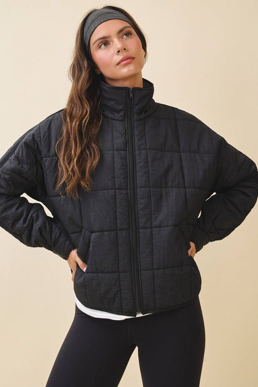 Lightweight Puffer Jacket | Black