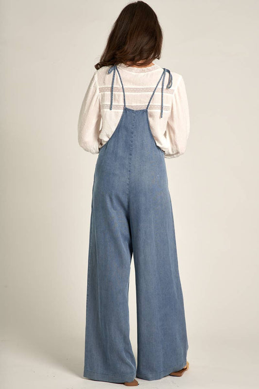 Soft denim adjustable Jumpsuit