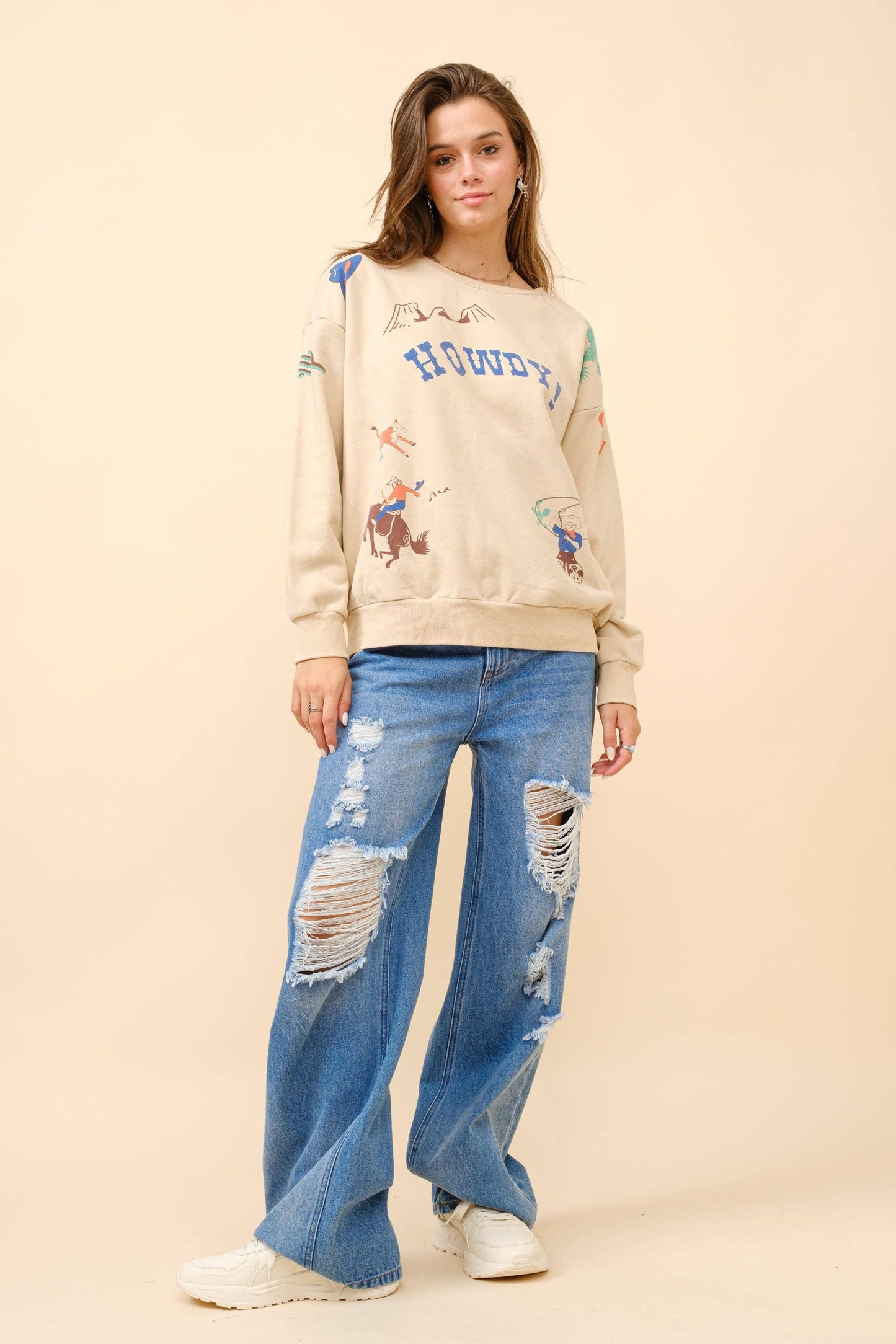 Western Graphic Howdy Sweatshirt