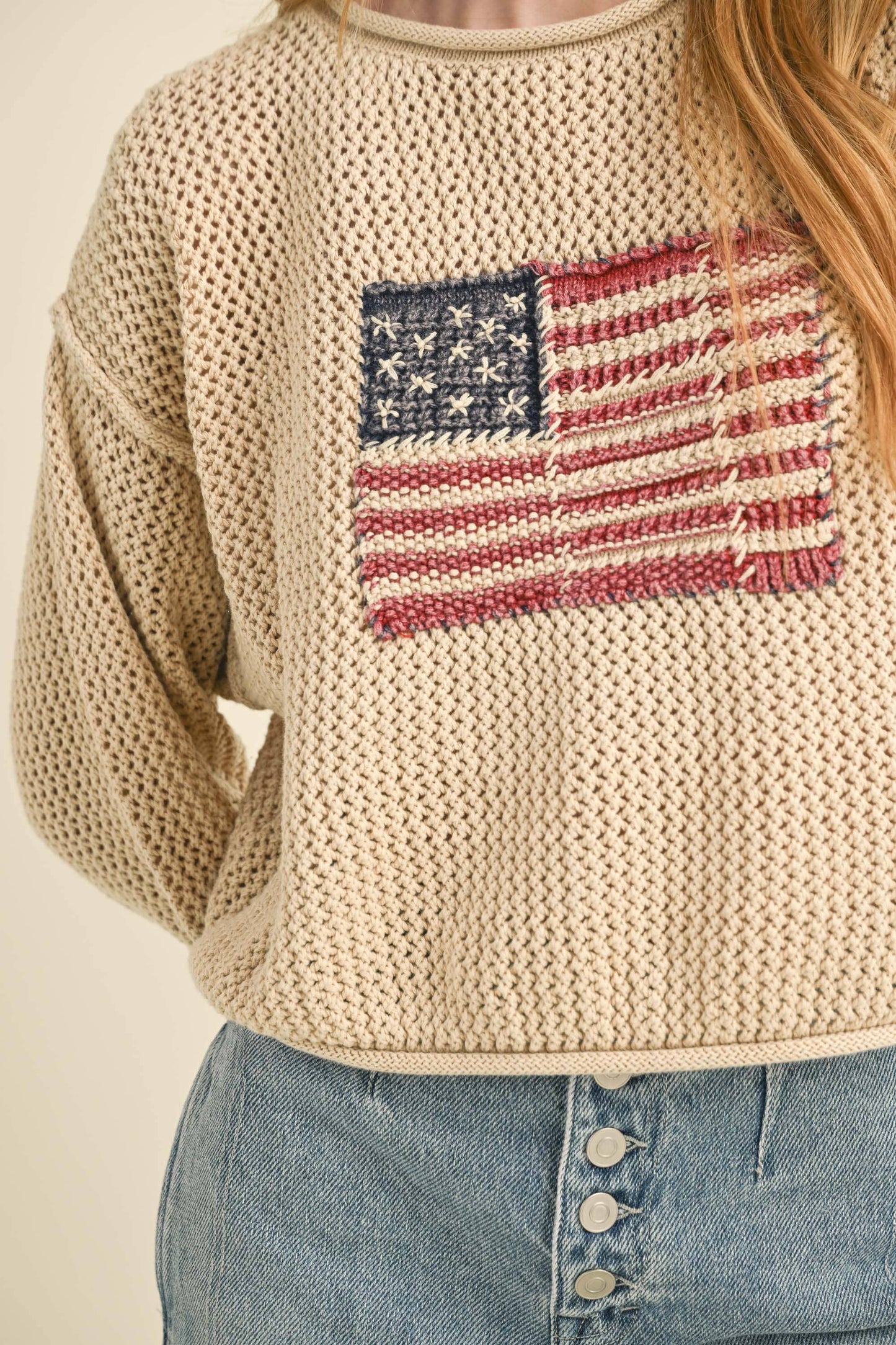 FLAG KNITTED SWEATER