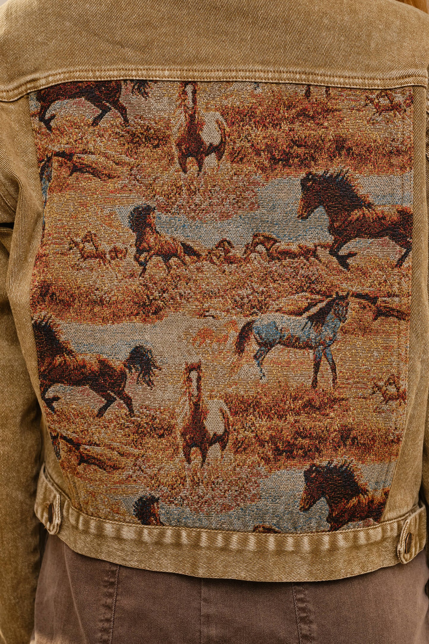 Western Tapestry Denim Jacket