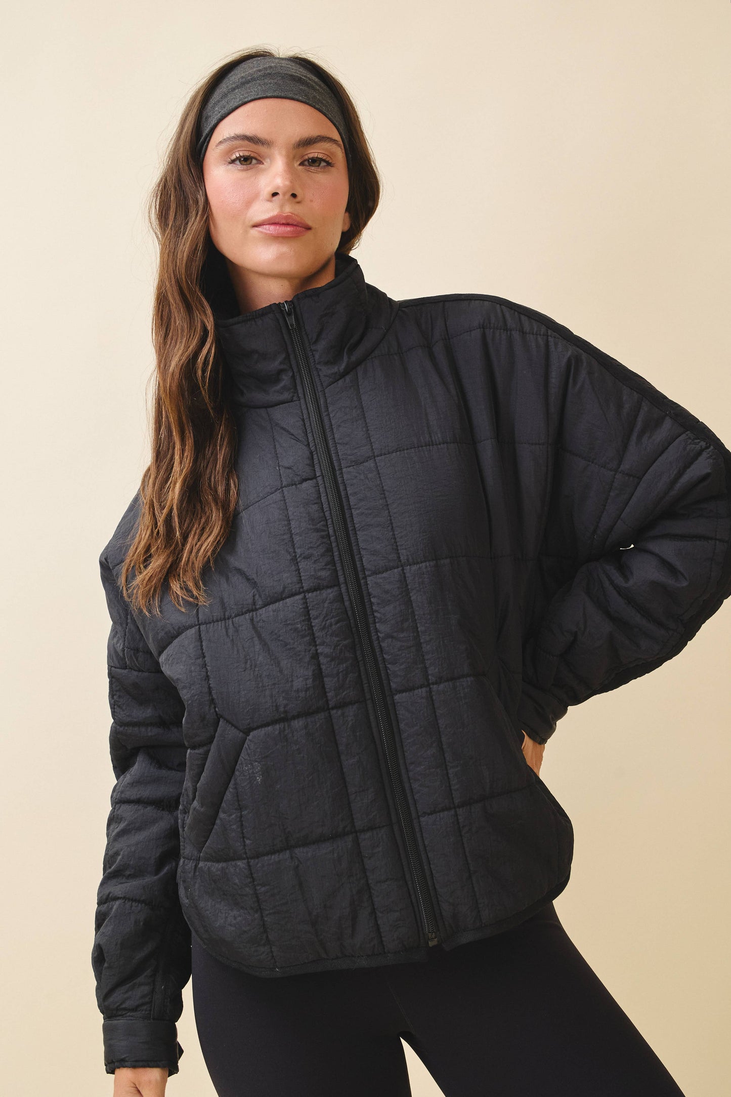 Lightweight Puffer Jacket | Black