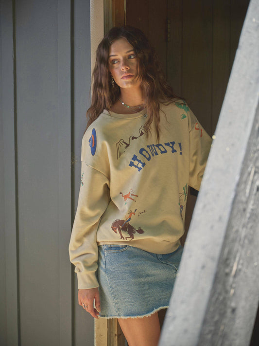 Western Graphic Howdy Sweatshirt