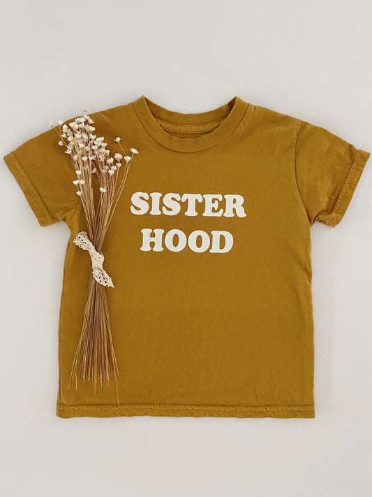 sisterhood tee | earthy mustard