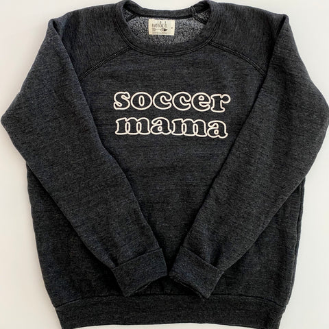 soccer mama embroidered sweatshirt | cream
