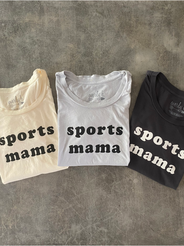 sports mama tee | cream